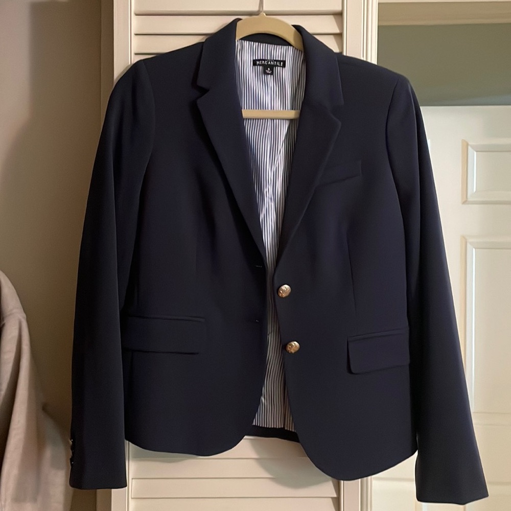 J Crew mercantile school boy blazer - navy